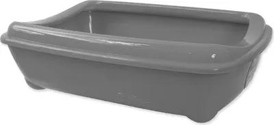 Zdjęcie produktu dla Toaleta MAGIC CAT Economy z rantem szara 42 cm 1 szt