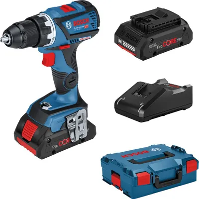 Obrázok produktu pre Bosch GSR 18V-60 C Professional, Pištoľová vŕtačka, Striedavý, Čierna, Modrá, 1,3 cm, 1900 ot/min, 3,8 cm