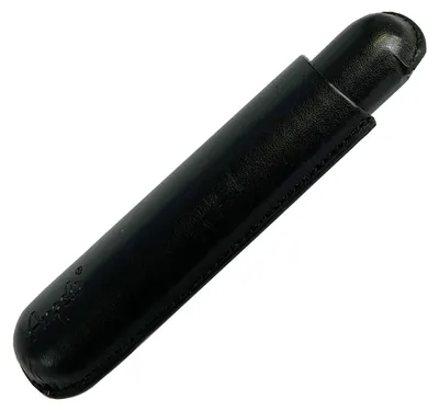 Produktbild von Angelo Zigarrenetui Schwarz für 1 Zigarre 18 cm, 53 Ring Kunstleder