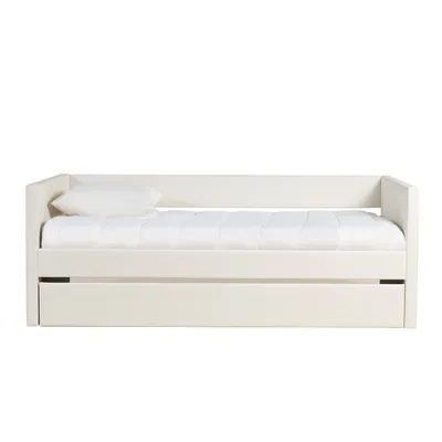 Produktbild von Miliboo - Weißes Ausziehbett 90x190 cm ELIE