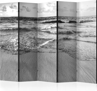 Zdjęcie produktu dla Akustyczna ścianka działowa do pokoju krajobrazowy ekran fotograficzny 225x172 cm drukowany po obu stronach na włókninie płóciennej Akustyczna piankowa ścianka działowa hiszpańska ściana ekran prywatności domowe biuro morze plaża lato c-B-0440-z-c