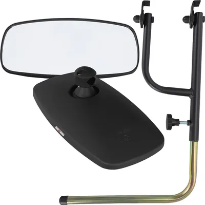 Immagine prodotto di KOTARBAU® Specchio per trattore universale 32 x 17 cm Supporto per specchietto telescopico in PVC per specchietto retrovisore 48-71 x 33 cm Specchio per trattore autocarro specchietto retrovisore con supporto specchio agricoltura braccio specchio