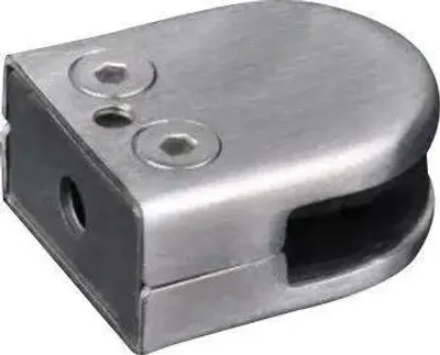 Zdjęcie produktu dla Zacisk do szkła - Do balustrad bezramowych - Opakowanie 20 sztuk - Stal nierdzewna 304 - Do szkła 8-10 mm - 53×43×24 mm - Odporny na korozję, do wewnątrz/na zewnątrz