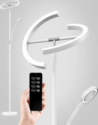Produktbild von 27W LED Stehleuchte Stehlampe Touch Leselampe Dimmbar Deckenfluter mit Fernbedienung ,Modern Stehlampe 1600LM