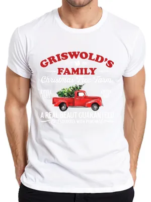 Obrázok produktu pre Griswolds Family Christmas Tree Farm - Christmas Xmas Pánske tričko, biele, M