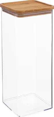 Produktbild von 5 five simply smart - Vorratsdose quadratisch bambusdeckel "eske" 2l