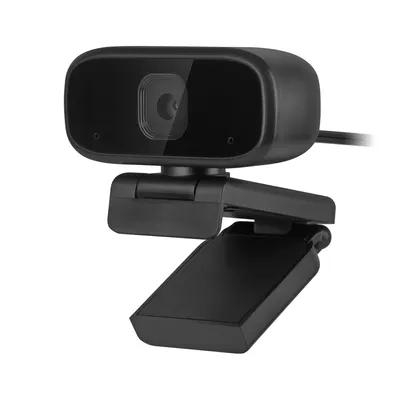 Produktbild von Rebel USB Webcam mit Mikrofon, 720p HD, Plug & Play, 360° drehbar, Windows/Mac/Linux kompatibel