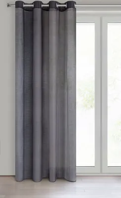 Zdjęcie produktu dla Dekoracyjna długa zasłona z kółkami EMMA grafit 140x250 cm (cena za 1 sztukę) MyBestHome