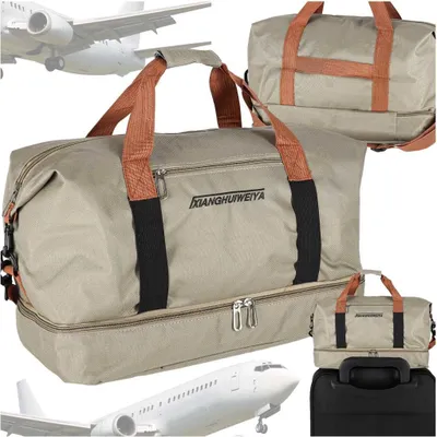 Immagine prodotto di Borsa da viaggio sportiva Bagaglio a mano per aereo Turista Beige