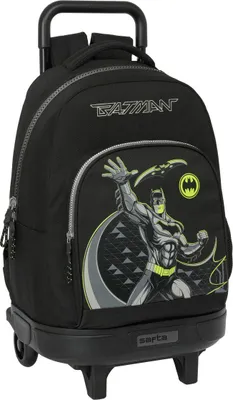 Immagine prodotto di Zaino scuola con ruote Batman Game over Nero 33 x 45 x 22 cm
