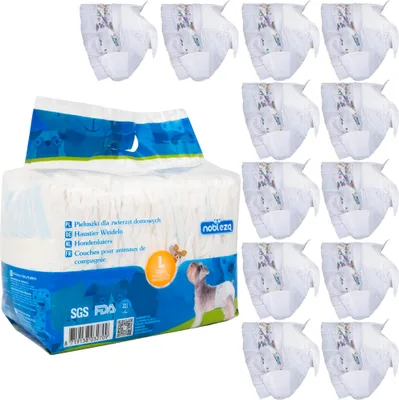 Zdjęcie produktu dla Pampersy Pieluchy Dla Psa Psów Suczki 6-11Kg 12Szt