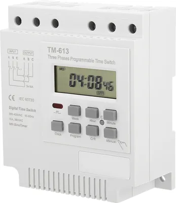 Obrázek produktu pro TM-163 Třífázový 380V inteligentní digitální týdenní programovatelný časový spínač