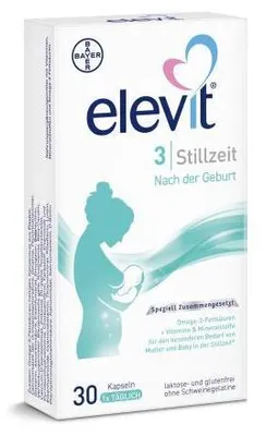 Obrázek produktu pro Elevit 3 Laktační měkké kapsle 30 kapslí