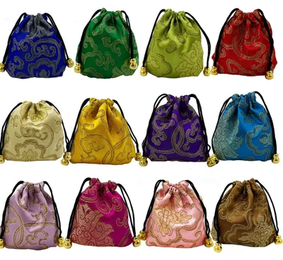 Produktbild von 24 Schmuckbeutelchen mit Kordelzug – Kleine Geschenktüten für Schmuck