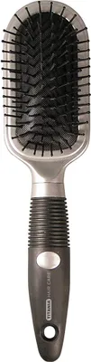 Produktbild von Titania Massagebürste Hair Care Gummigriff Silber schwarz 24cm
