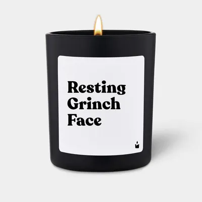 Produktbild von ChattyCandles Duftkerze Flowery Resting Grinch Face