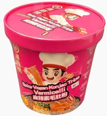Produktbild von Haidilao Instant Glasnudeln Vermicelli Spicy Vegan Konjac Tripe Cup 120g