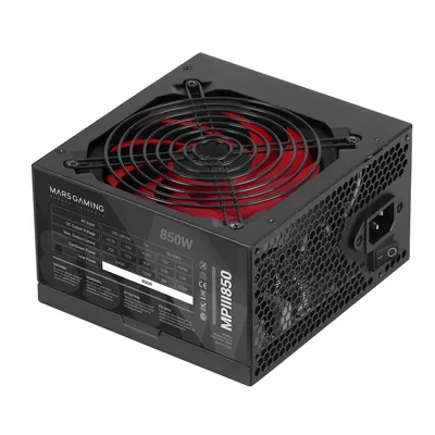 Produktbild von Mars Gaming MPIII850, 850 W, 200 - 240 V, 50 - 60 Hz, Aktiv, 200 W, 720 W
