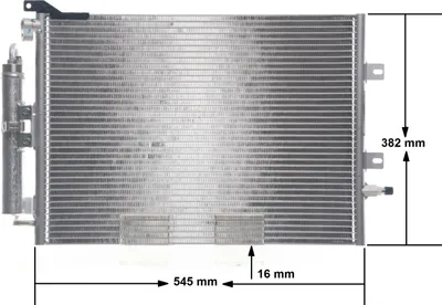 Immagine prodotto di Condensatore climatizzatore senza pressostato Tubi di raffreddamento paralleli MAHLE per RENAULT, tra gli altri