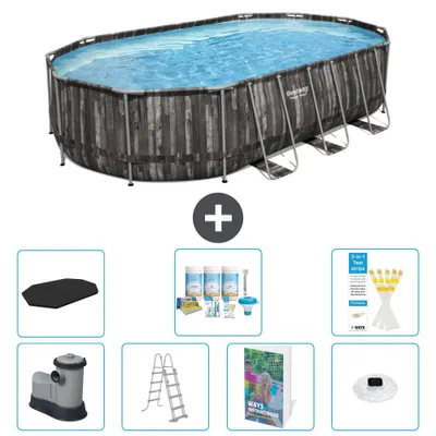 Zdjęcie produktu dla Bestway Power Steel, basen owalny - 610 x 366 x 122 cm - 6-częściowy, model S576