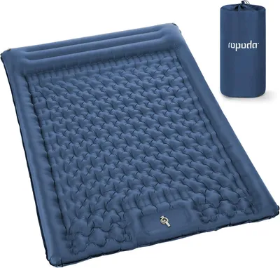 Obrázok produktu pre samonafukovacia karimatka s vankúšom, dvojitá, nožná pumpa, vodotesná, pre kempovanie