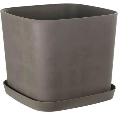 Image de Pot de fleurs carré Swing Carré, 16 L, 30 x 30 x 25 cm, Tourbe