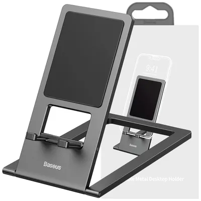Obrázok produktu pre Stand Phone Baseus Foldable, Universal, Black LUKP000013
