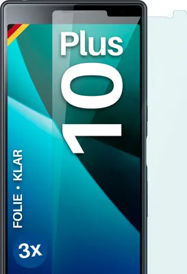 Produktbild von moex® 3x Schutzfolie kompatibel mit Sony Xperia 10 Plus - Displayschutzfolie dünn Folie, Klar