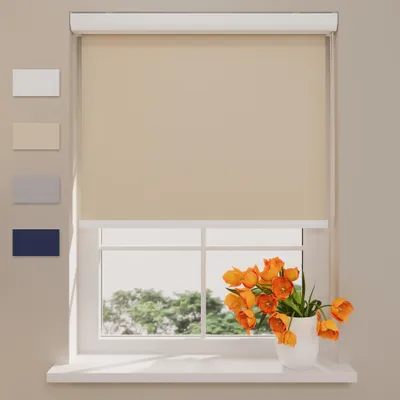 Produktbild von Rollo Kassette Pure - Verdunkelnd - Sand - 110 x 175 cm
