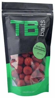 Zdjęcie produktu dla TB Baits Boilie GLM Kałamarnica Truskawka 250 g 24 mm