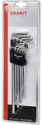 Obrázek produktu pro Sada úhlových klíčů TORX 9, GRANIT BLACK EDITION