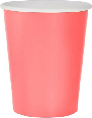 Obrázek produktu pro Růžové papírové kelímky 250 ml, 14 ks – Godan