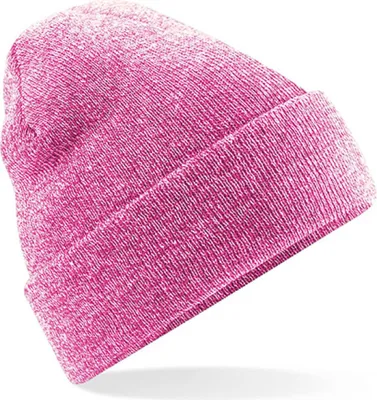 Produktbild von Beechfield B45 | Original Cuffed Beanie Wintermütze - Farbe: Heather Pink - Größe: One Size