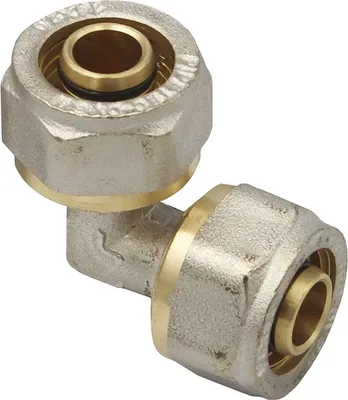 Produktbild von Pipetec Klemmring Schraubfitting Winkel 16x2 mm 90 Grad Alu-Verbundrohr