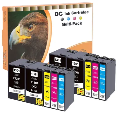 Imagen del producto de Cartuchos de tinta compatibles D&C 10x para Epson 13XL T13XL, compatibles con los modelos Epson WF7015, 7525, 3010, 3540, SX420W, BX320FW, SX620FW, BX/SX525WD, BX625FWD, BX305FW, B42WD, BX925FWD, BX635FWD, BX535WD, SX435/440W, BX630FW, SX235W – 1