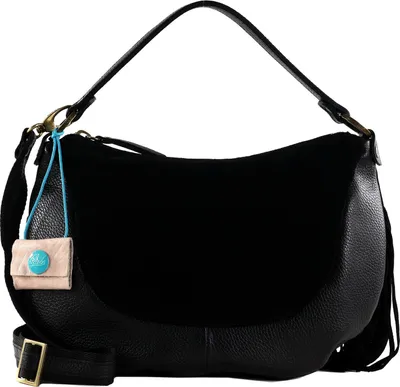 Produktbild von Gabs Leder Schultertasche Umhängetasche Marty TG Bowling Bag Nero schwarz