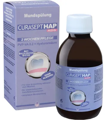 Image de Curasept Hap020 Pvp-VA 0,20+Hyaluron Bain de bouche 200 ml