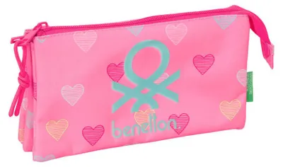 Produktbild von Benetton Heart 3-teiliges Federmä ppchen