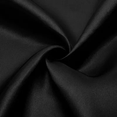 Satin-Stoff schwarz 5,5 Yard 150 cm breit seidig weich
