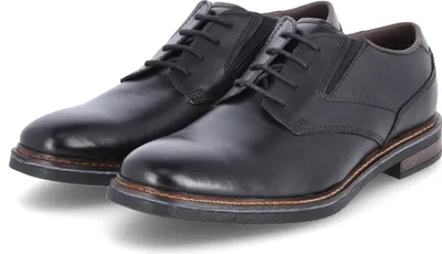 Productafbeelding van Bugatti heren veterschoenen, model MAIK EXKO, glad leer, zwart. Maat: 46