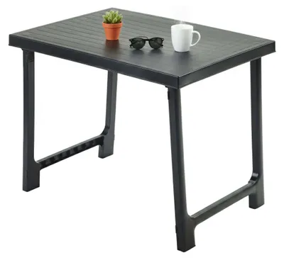 Produktbild von Beechwood - Outdoor-Tisch, 81x56x63h cm Anthrazit-Schwarz, 6 Plätze  Italy