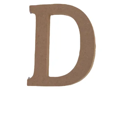 Produktbild von Bastelbuchstabe D Holzbuchstabe zum basteln Buchstabe aus Holz