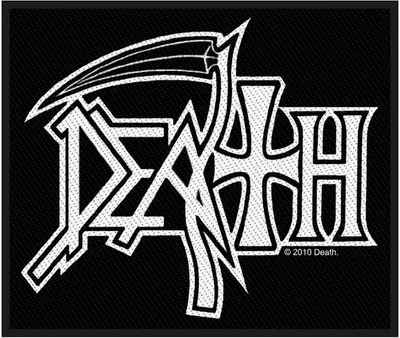 Produktbild von Death - Logo - Patch RO2003 (Standardgröße) (Schwarz/Weiß)