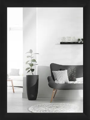 Produktbild von MendeFrames H220 Wandspiegel Schwarz 40x50 cm