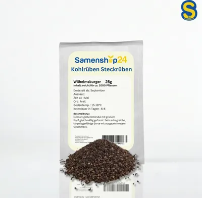 Produktbild von Kohlrüben Steckrüben Wilhelmsburger 25g, robust & ertragreich