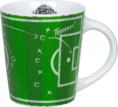 Immagine prodotto di Könitz Becher Fußball - Taktik, Tasse, Kaffeetasse, Porzellan, Grün, 380 ml, 1111342838