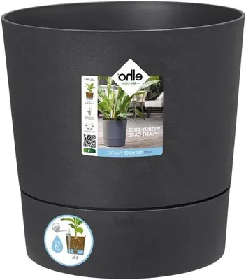 Image de Pot à fleurs rond gris anthracite Ø 75 cm, pour l'intérieur et l'extérieur