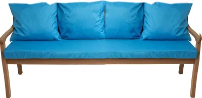 Immagine prodotto di Cuscini per panchina da giardino Blu| Seduta 170x60x7 + schienale 4x 56x50cm| Cuscini per altalena da giardino| Cuscini per mobili da giardino per 4 persone