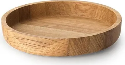 Produktbild von Continenta Schale, Servierschale, Schüssel, Brotschale, Obstschale, Holzschale, Eichenholz, Ø 25 x 4.8 cm, 4134