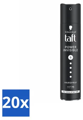 Produktbild von 20 x Taft Power Invisible Haarspray - Unsichtbarer Halt - 250 ml - Vorteilspackung - 20 Stücke